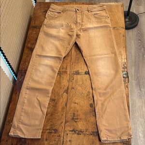 Diesel KRAYVER Tan Slim Fit Jeans with Whiskering